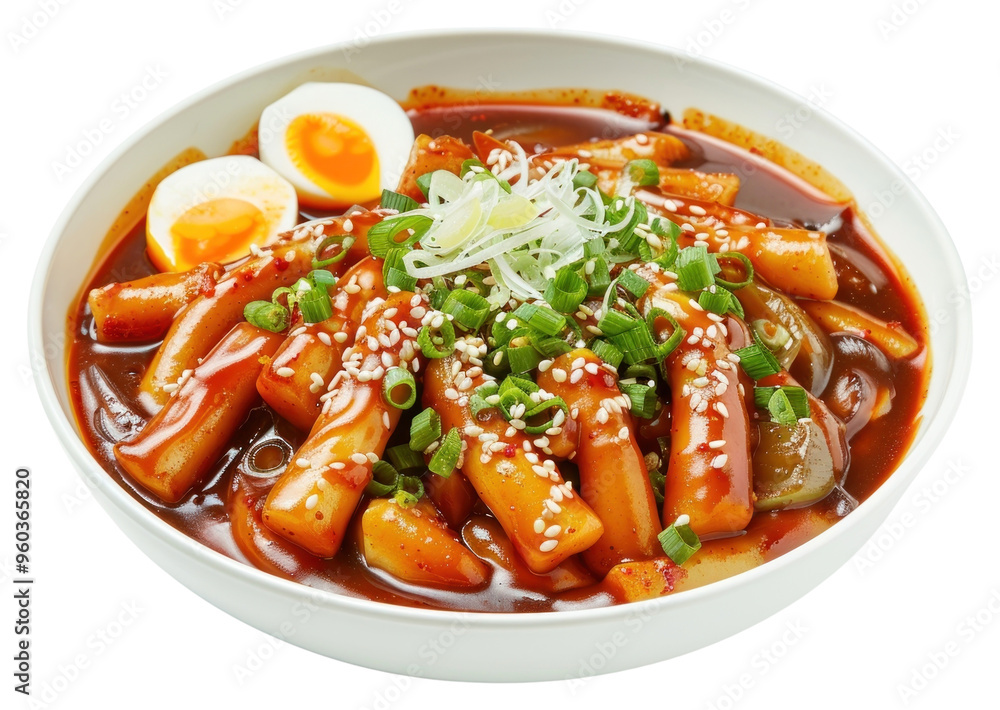 PNG Tteokbokki food ketchup meal.
