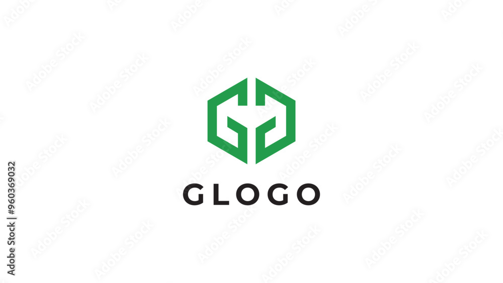 Green G letter logo design template Green G letter logo design template