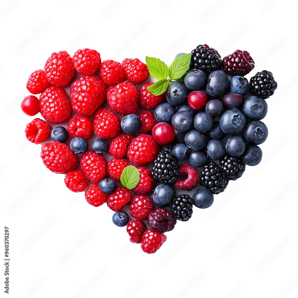 Heart-Shaped Arrangement of Red and Blue Berries, Highlighting Antioxidants and Heart Health on a transparent background. png file
Heart-Shaped Arrangement of Red and Blue Berries, Highlighting Antioxidants and Heart Health on a transparent background. png file