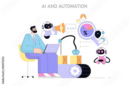 small business. Flat Vector Illustration