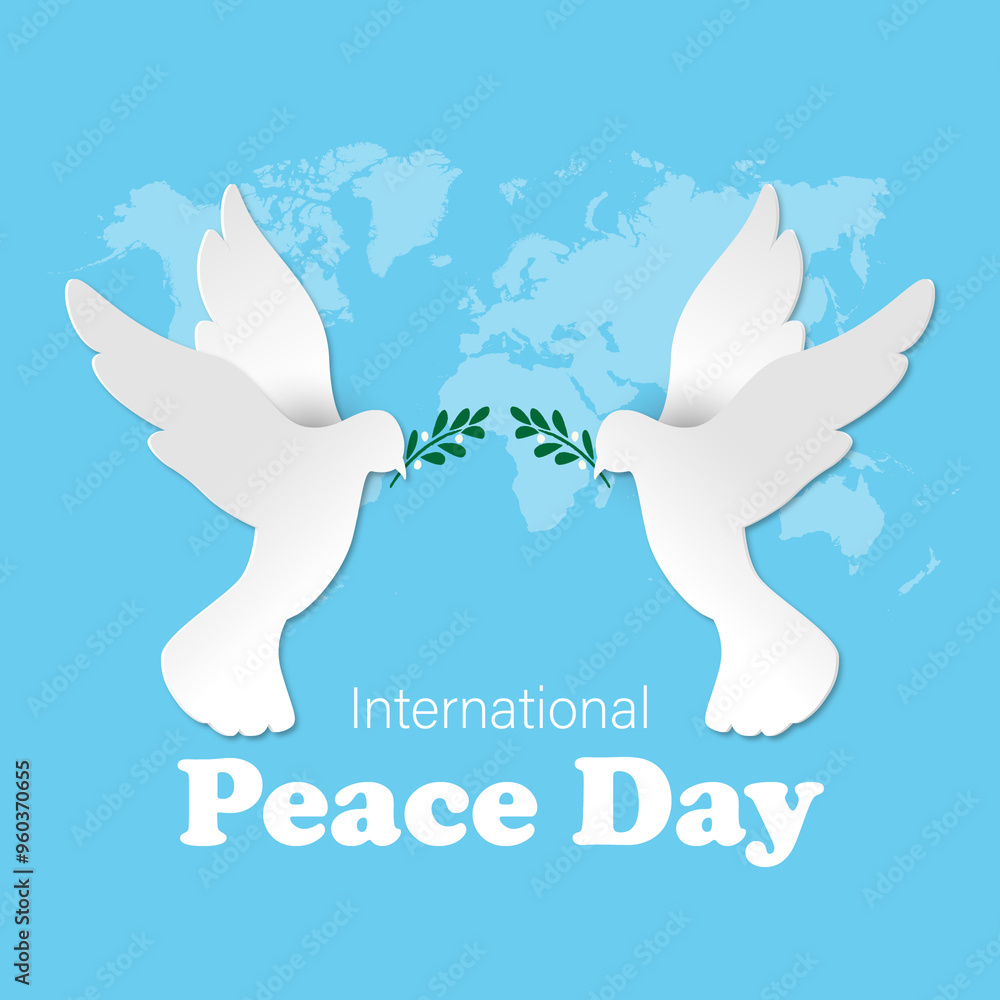 World Peace Day designs with Dove symbolizing peace. World Peace Day designs with Dove symbolizing peace.