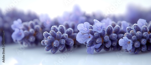 Close-up of Delicate Purple Lavender Blossoms