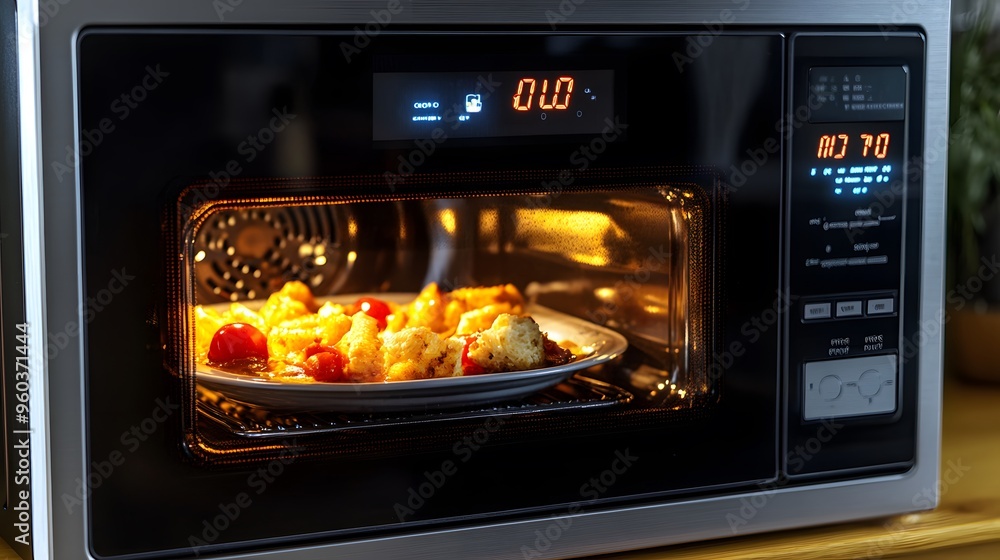 Cauliflower and Tomatoes Baking in an Oven Cauliflower and Tomatoes Baking in an Oven