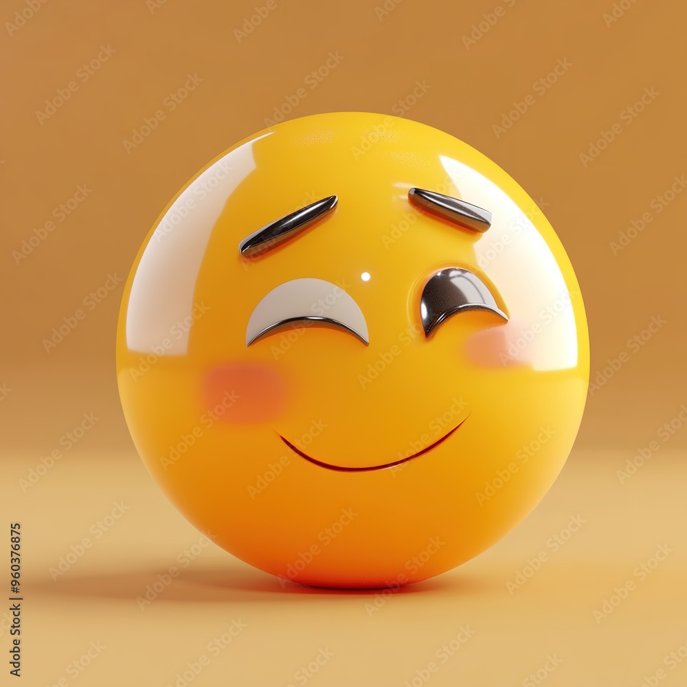 Fototapeta premium Emoji - 3D Generated Facial Expression 