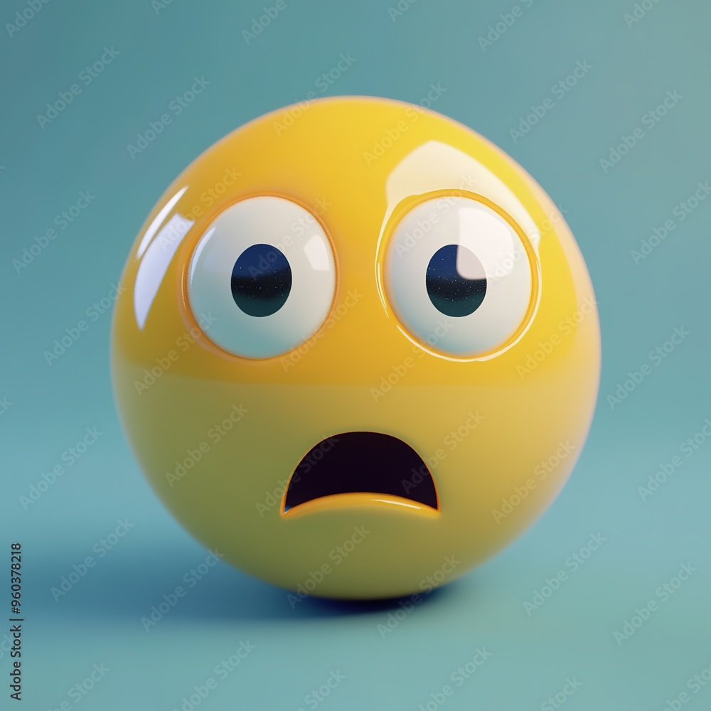 Fototapeta premium Emoji - 3D Generated Facial Expression