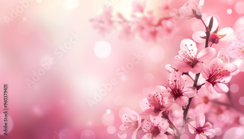 Wallpaper Mural Cherry Blossom Love: A Romantic Wedding or Anniversary Invitation Torontodigital.ca