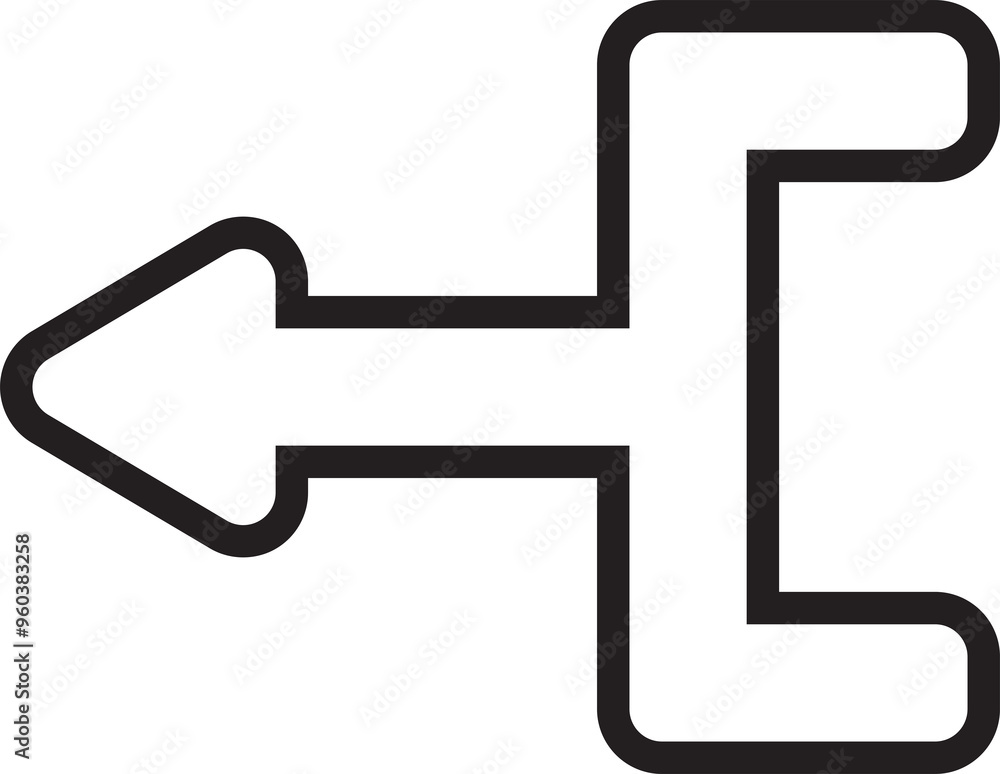 Junction Arrow Icon Junction Arrow Icon