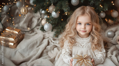 Christmas Joy: Little kid's Delightful Gift Unwrapping