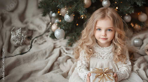 Christmas Joy: Little kid's Delightful Gift Unwrapping