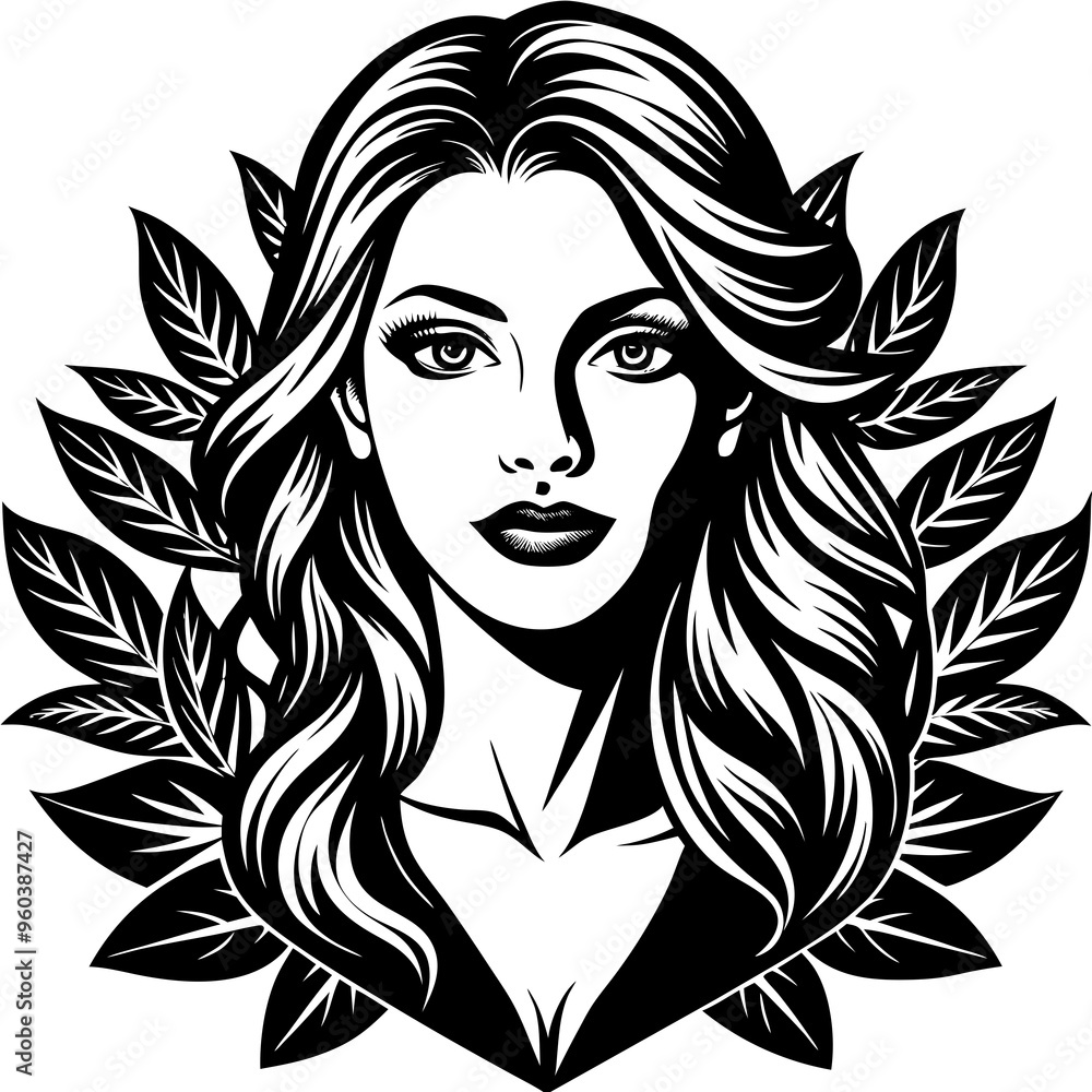 vector illustration of a woman’s silhouette vector illustration of a woman’s silhouette