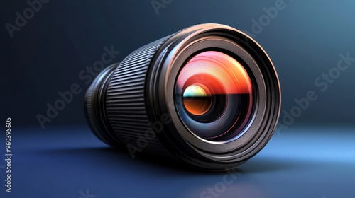 Front of lens camera and light shade color from two flash