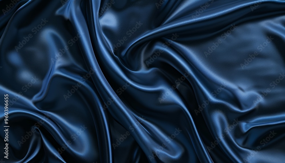 Midnight Elegance: Luxurious Dark Blue Silk Satin Background for Festive Designs Midnight Elegance: Luxurious Dark Blue Silk Satin Background for Festive Designs