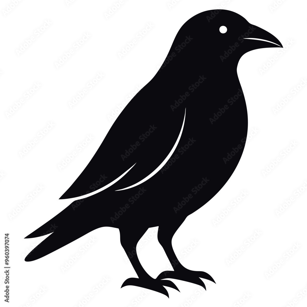 Fototapeta premiumEuropean starling bird icon vector illustration. 