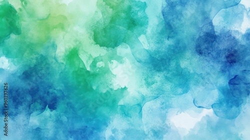 watercolor isolated abstract background turquoise