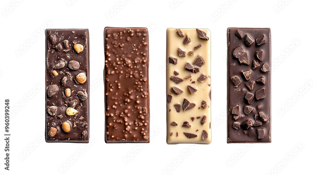 Collection of milk chocolate bars isolate on transparency background Collection of milk chocolate bars isolate on transparency background