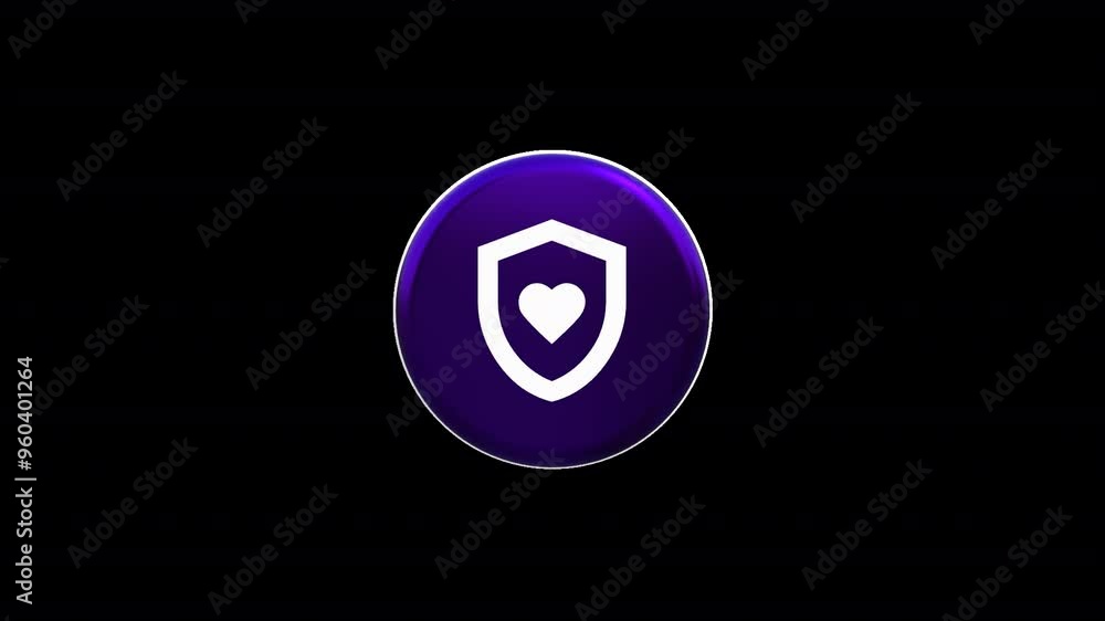 Shield With Heart Icon