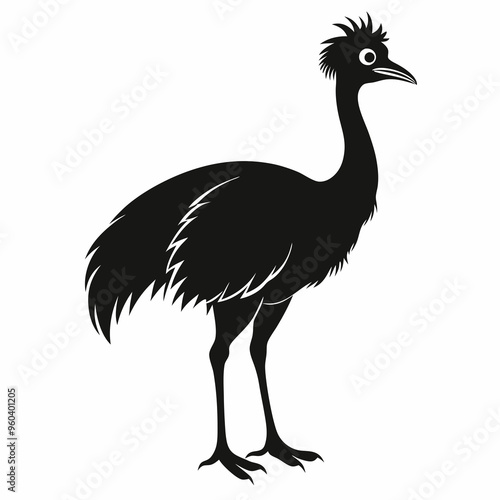 Emu Black silhouette