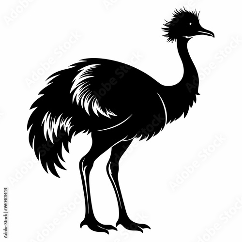 Emu Black silhouette