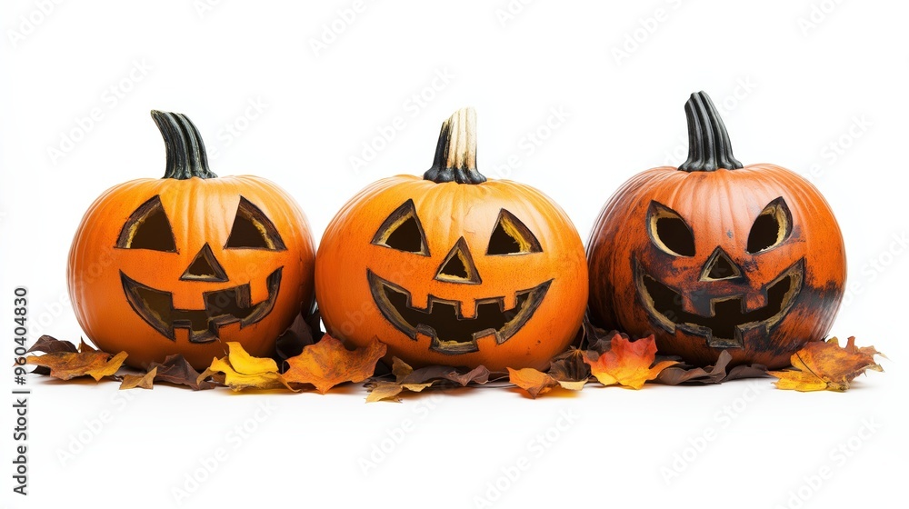 Halloween pumpkin isolated on white Halloween pumpkin isolated on white