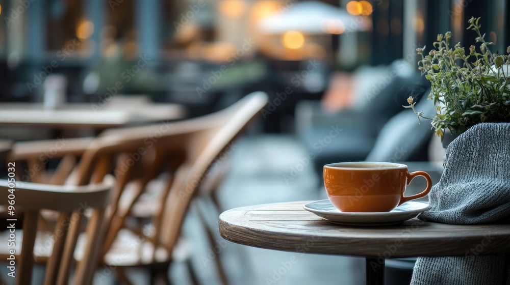 A cozy café setting featuring two cups of coffee on a wooden table, with warm sunlight filtering through the windows, offering a view of autumn leaves outside. A cozy café setting featuring two cups of coffee on a wooden table, with warm sunlight filtering through the windows, offering a view of autumn leaves outside.
