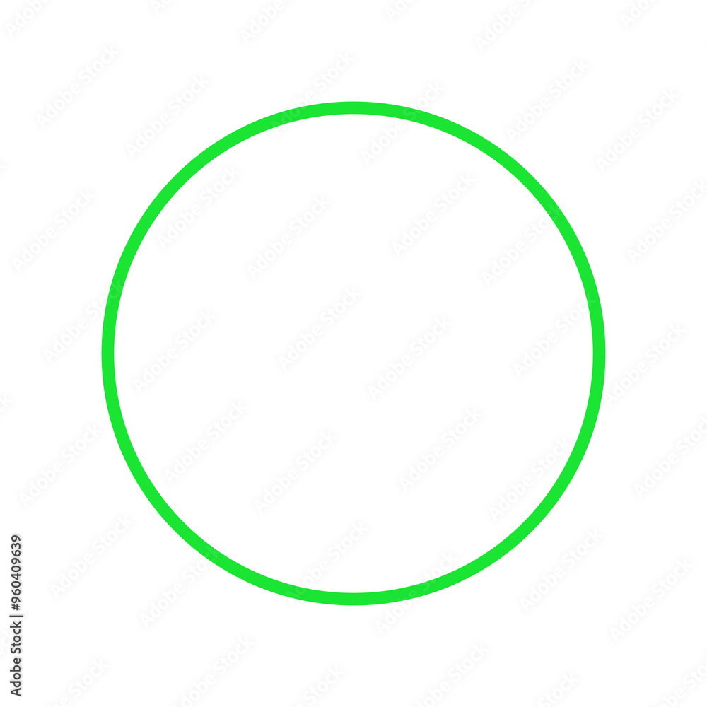 Green circle stroke with transparent background Green circle stroke with transparent background