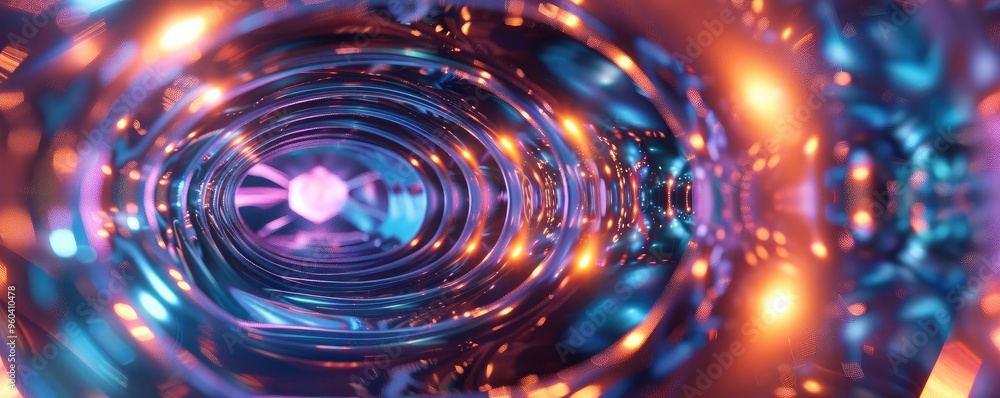Vibrant abstract background featuring waves of color and light creating a mesmerizing visual effect. Vibrant abstract background featuring waves of color and light creating a mesmerizing visual effect.