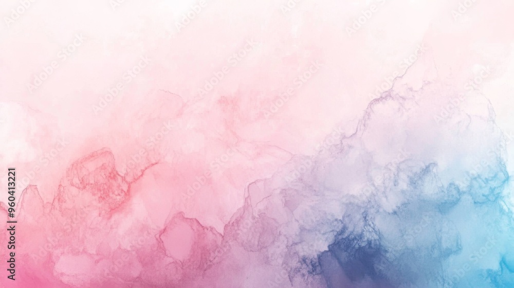 Obraz premium Soft pastel watercolor background texture with gentle gradients in soothing hues