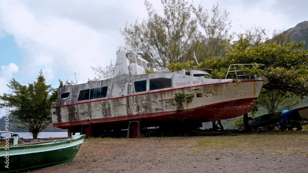 An Abandoned Boat In The Wilderness An Abandoned Boat In The Wilderness