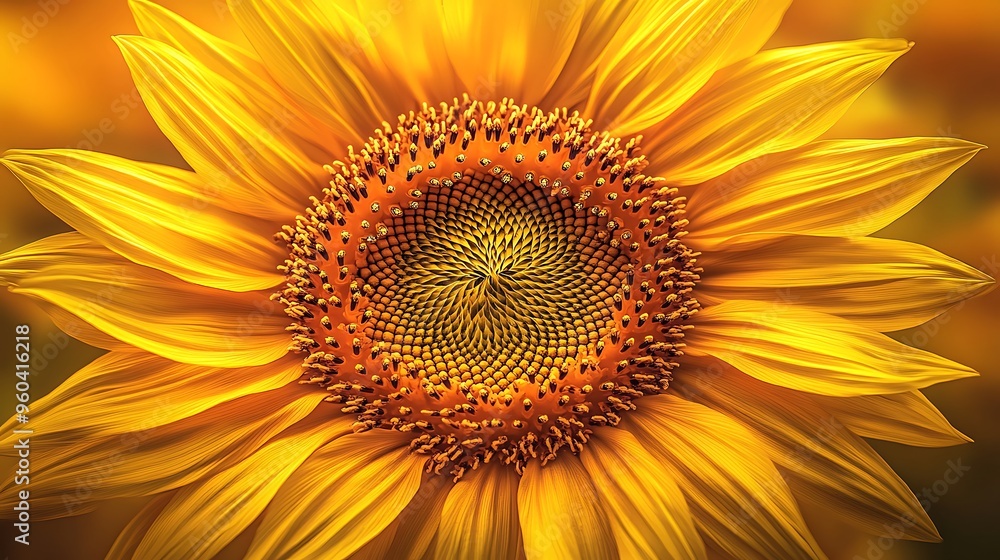Hyper-Realistic Close-Up of Vibrant Freshly Bloomed Sunflower with Yellow Petals and Brown Center Hyper-Realistic Close-Up of Vibrant Freshly Bloomed Sunflower with Yellow Petals and Brown Center