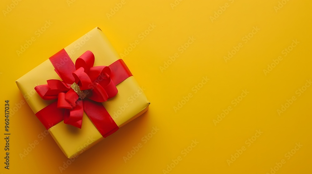 Christmas gift boxes collection, Christmas tape rope, on a yellow background, banner for website. Christmas gift boxes collection, Christmas tape rope, on a yellow background, banner for website.