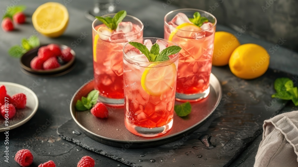 Delicious tasty juice drink with raspberry fruit Delicious tasty juice drink with raspberry fruit