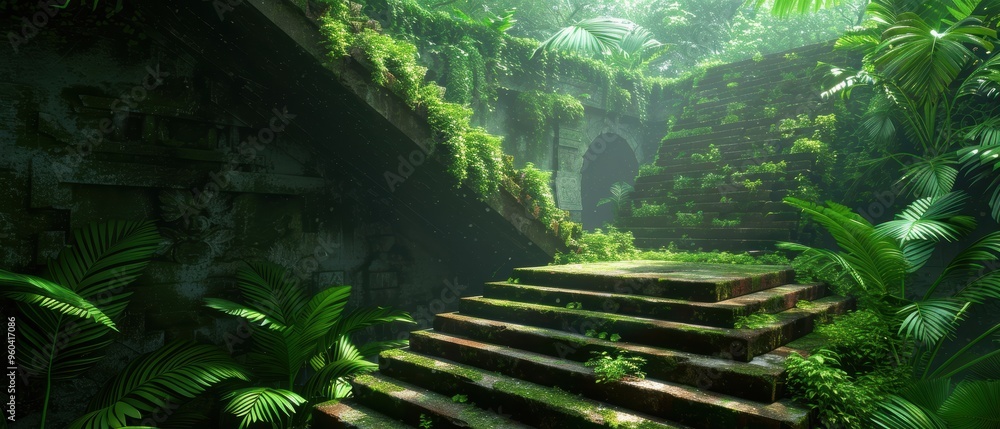 Mystical Ancient Temple Lost in Jungle Wilderness - Detailed with Intricate Carvings and Hidden Treasures Mystical Ancient Temple Lost in Jungle Wilderness - Detailed with Intricate Carvings and Hidden Treasures