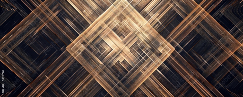 A captivating abstract pattern featuring intersecting lines and geometric shapes, showcasing a blend of light and dark tones. A captivating abstract pattern featuring intersecting lines and geometric shapes, showcasing a blend of light and dark tones.