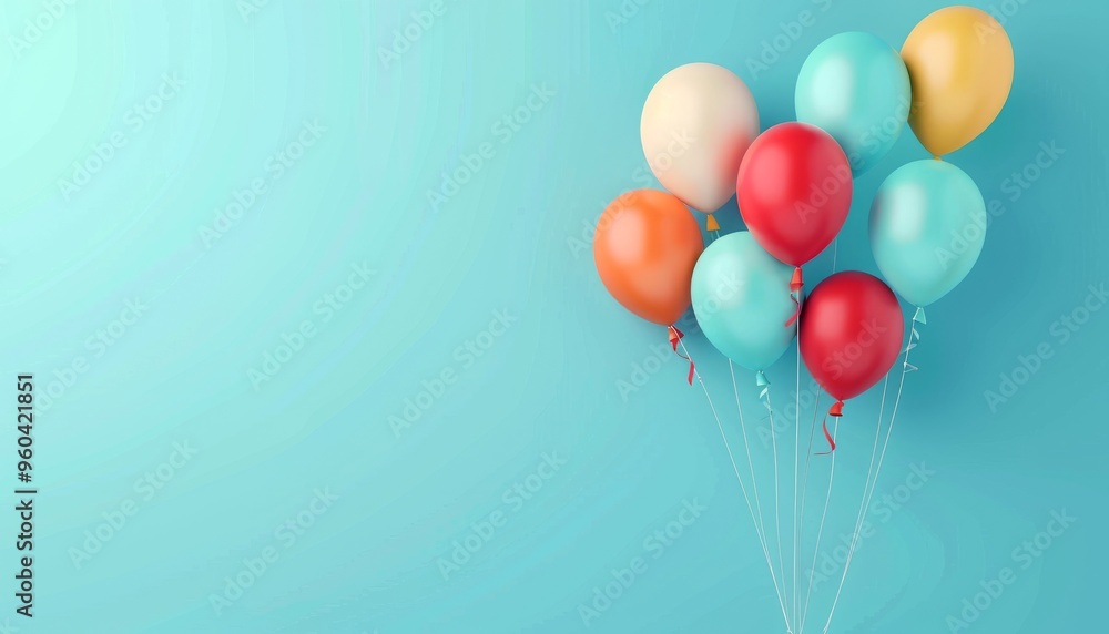 Whimsical Balloon Bonanza: A Colorful Banner Design Whimsical Balloon Bonanza: A Colorful Banner Design