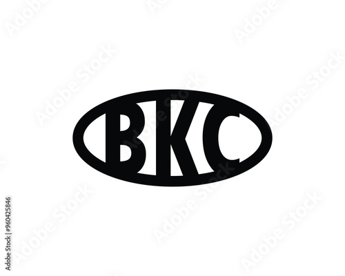 BKC Logo design vector template. BKC