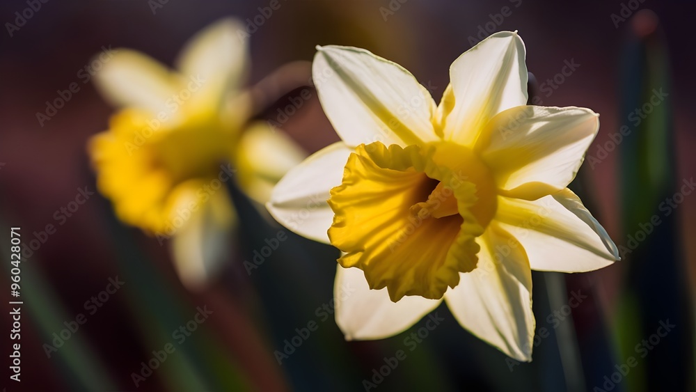 Yellow daffodil flower Yellow daffodil flower