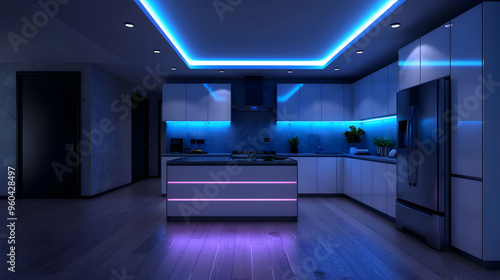 Wallpaper Mural Futuristic Smart Home Kitchen Controlled App Torontodigital.ca