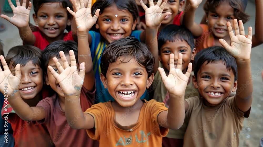 a picture of showing kids happy faces those are getting donations for their education a picture of showing kids happy faces those are getting donations for their education