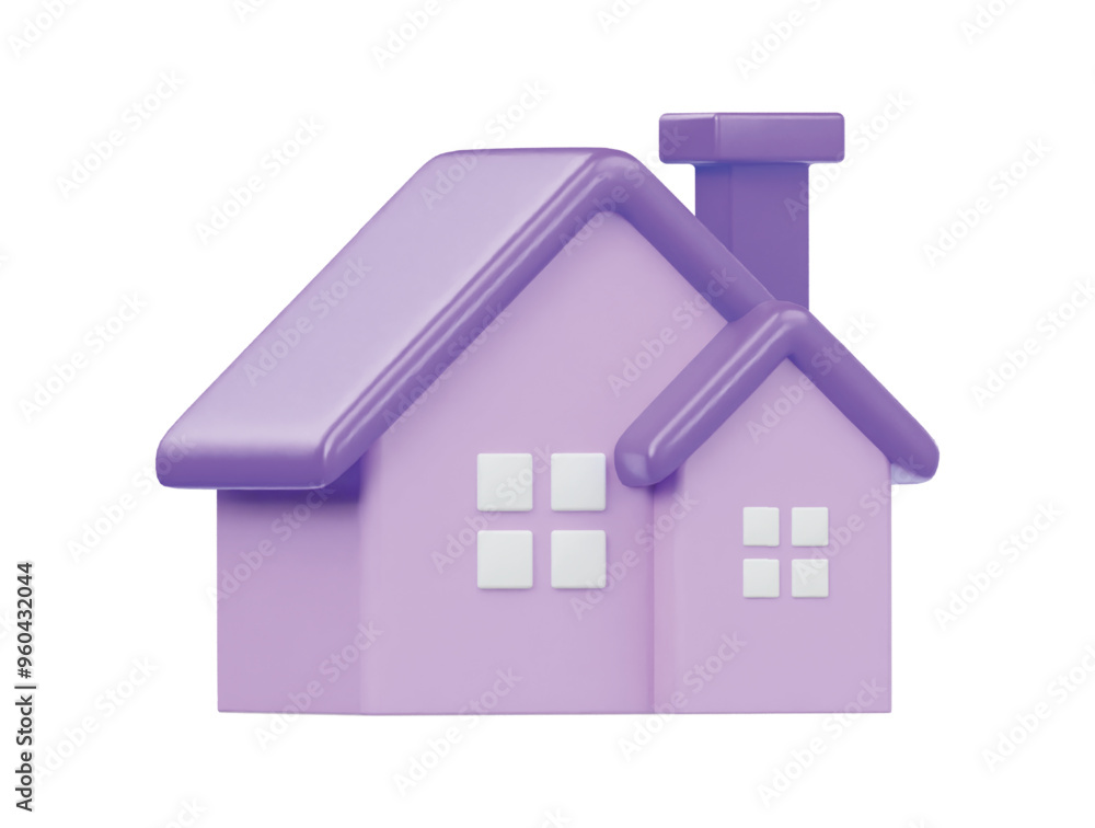 Home icon 3d render illustration Home icon 3d render illustration