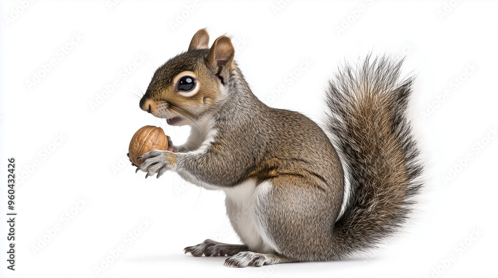 squirrel on a white background squirrel on a white background