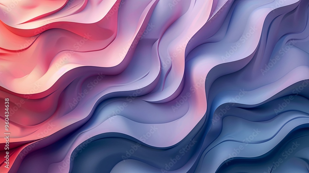 Fototapeta premium Abstract Swirling Gradient Pattern in Pink and Blue Hues