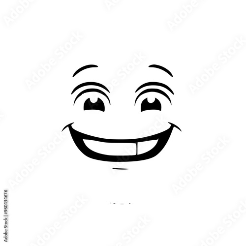 vector illustration of a face
