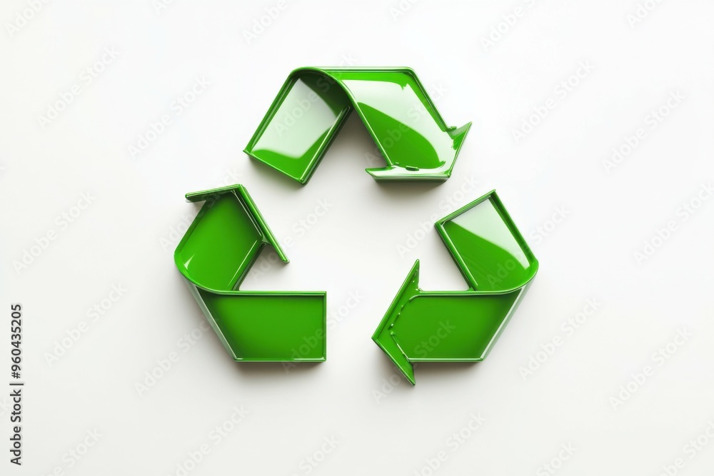 recycle icon on white background. recycle icon on white background.