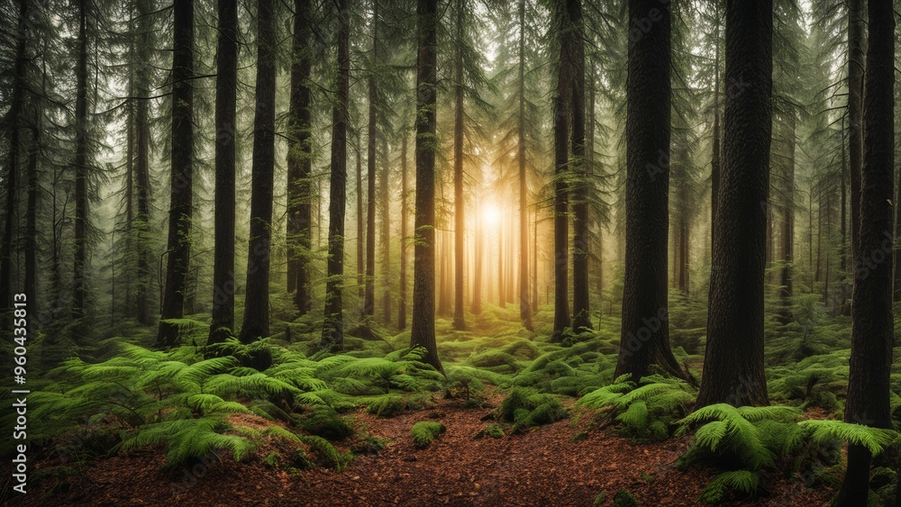 Fototapeta premium morning in the forest