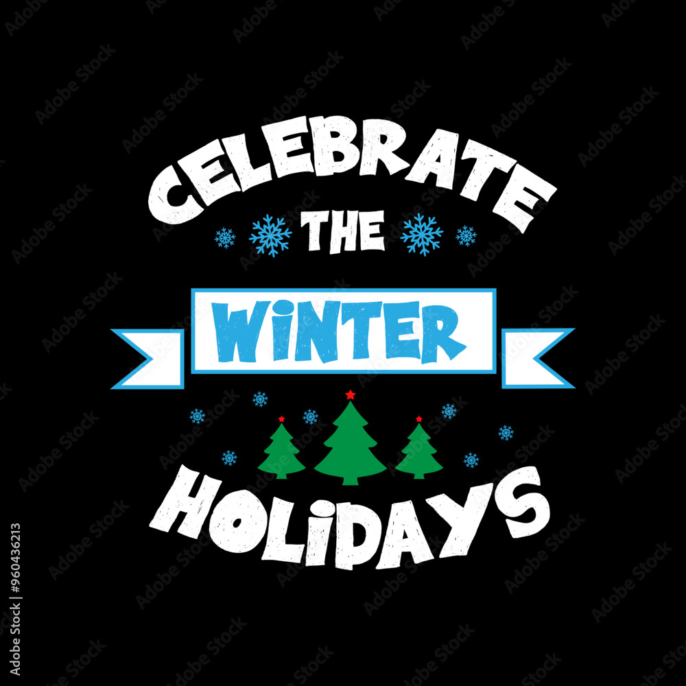 Obraz premium t shirt desing about winter season or Christmas
