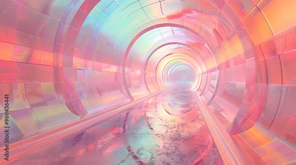 A vibrant, futuristic tunnel with glowing colors, creating an immersive abstract environment. Perfect for digital art themes. A vibrant, futuristic tunnel with glowing colors, creating an immersive abstract environment. Perfect for digital art themes.