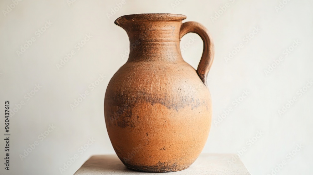 Close-up Shot of Hand-Crafted Ceramic Jug with Intricate Design Patterns in Rich Blue Color Close-up Shot of Hand-Crafted Ceramic Jug with Intricate Design Patterns in Rich Blue Color