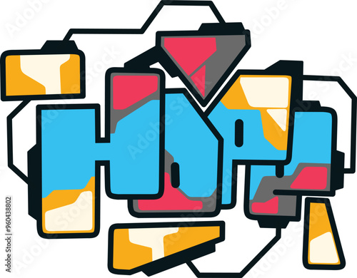 hope word graffiti text sticker illustration