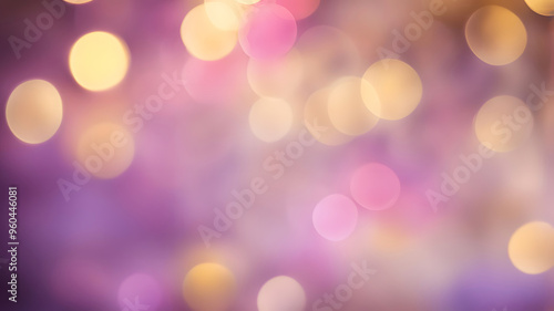 A warm, blurred background of golden bokeh lights on a glittering surface.