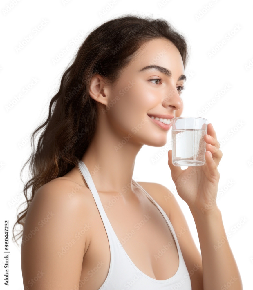 PNG Young woman holding glass of water drinking adult white background. PNG Young woman holding glass of water drinking adult white background.